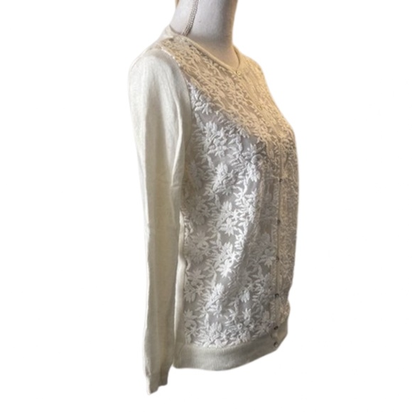 ZARA knit cardigan with front lace button down - Picture 6 of 9